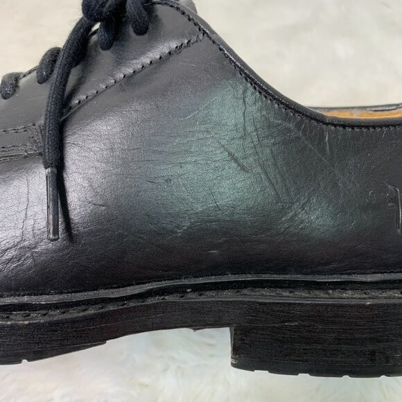 Frye 4001 Men\'s James Oxford Leather Lace up Dress Black Shoes Size 6B main image 7